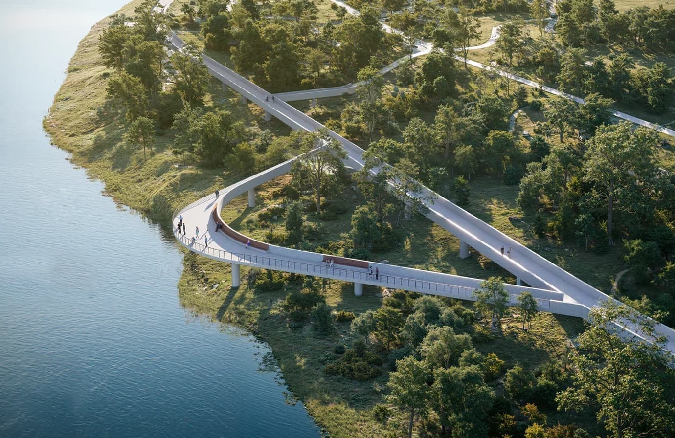 Набережная реки Ока